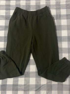 No Boundaries Olive Green Kids Fleece Joggers